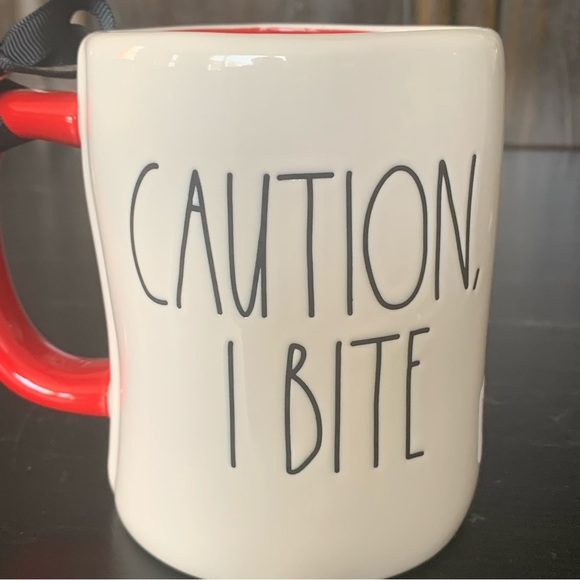 CAUTION I BITE Snoopy and Woodstock Rae Dunn Peanuts Collection Halloween Mug - Picture 3 of 6